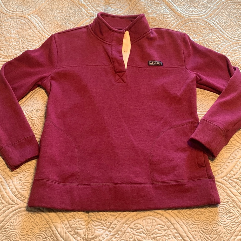 Maroon pull-over size small.